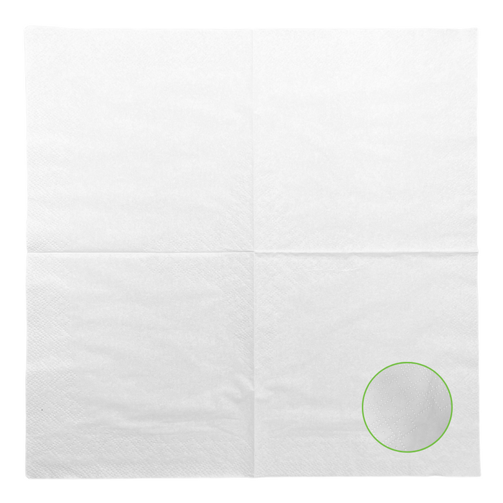 Servilletas blancas de 2 capas 33x33 (2700 unidades)