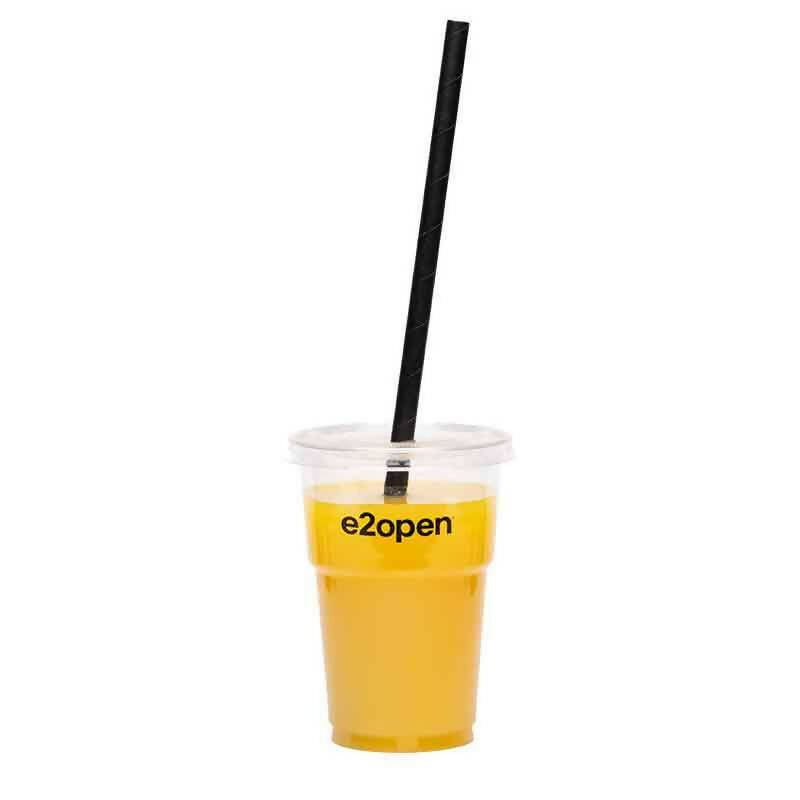 PET PERSONALIZED TRANSPARENT GOBELETS 25cl 8oz
