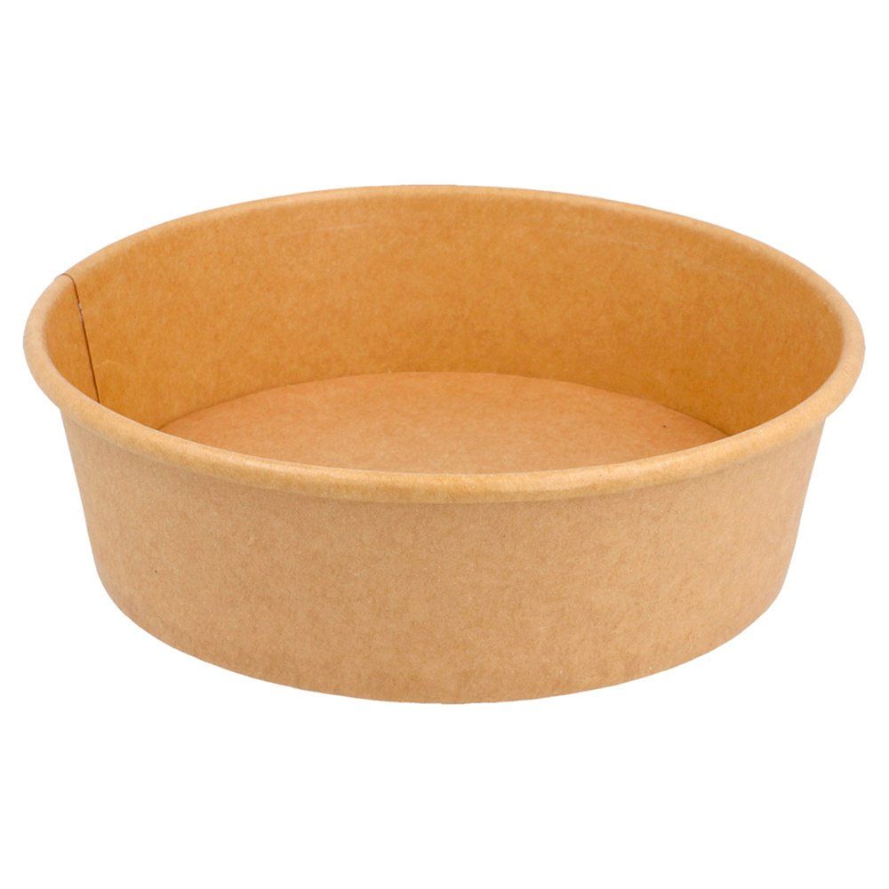 Combo Kraft bowls/brown cardboard salad bowls 550ml + rPET lids (300+300 units)