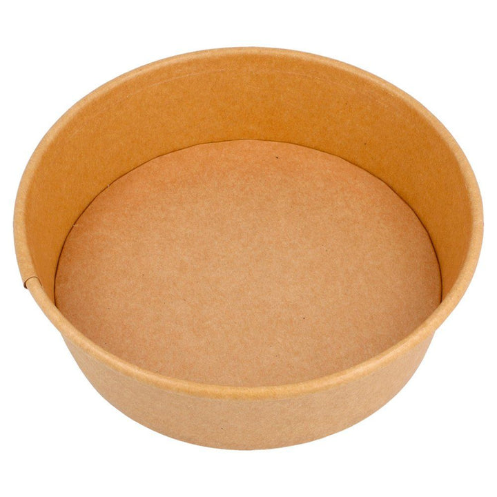 Combo Kraft bowls/brown cardboard salad bowls 550ml + rPET lids (300+300 units)