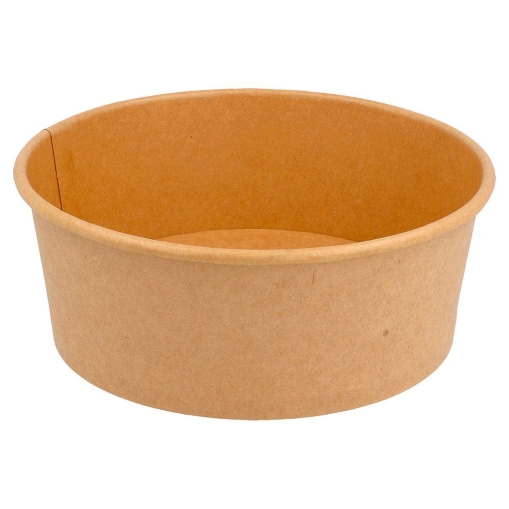 Kraft bowls/brown cardboard salad bowls 750ml without lids (400 units)