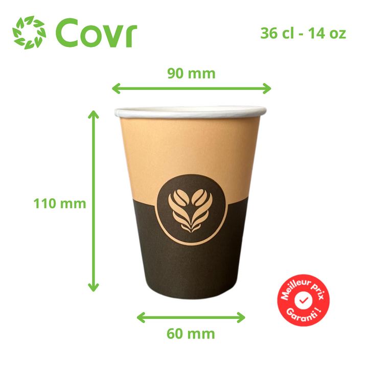 Barista Design Cups 36 cl - 14 oz - 300 + 18 gsm