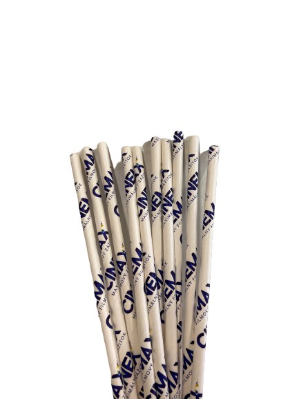 Customized Disposable Paper Straws 25 x 1 cm (10,000 units)