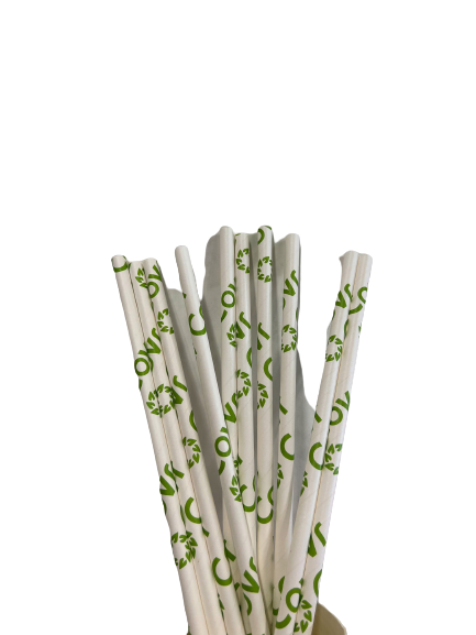 Customized Disposable Paper Straws 25 x 1 cm (10,000 units)