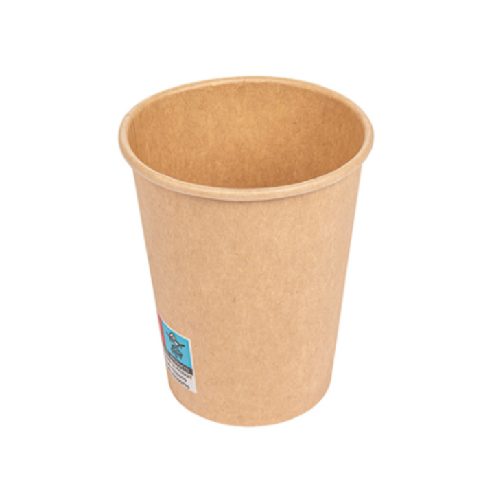 Vasos desechables de papel Kraft 25 cl / 8 oz