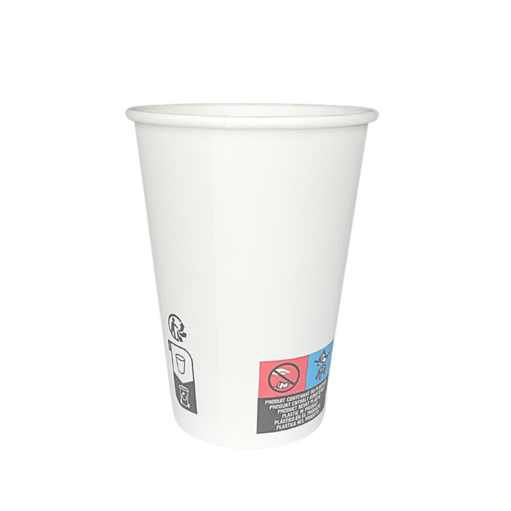 Vasos desechables de papel blanco 20 cl - 7.5 oz (3000 unidades)