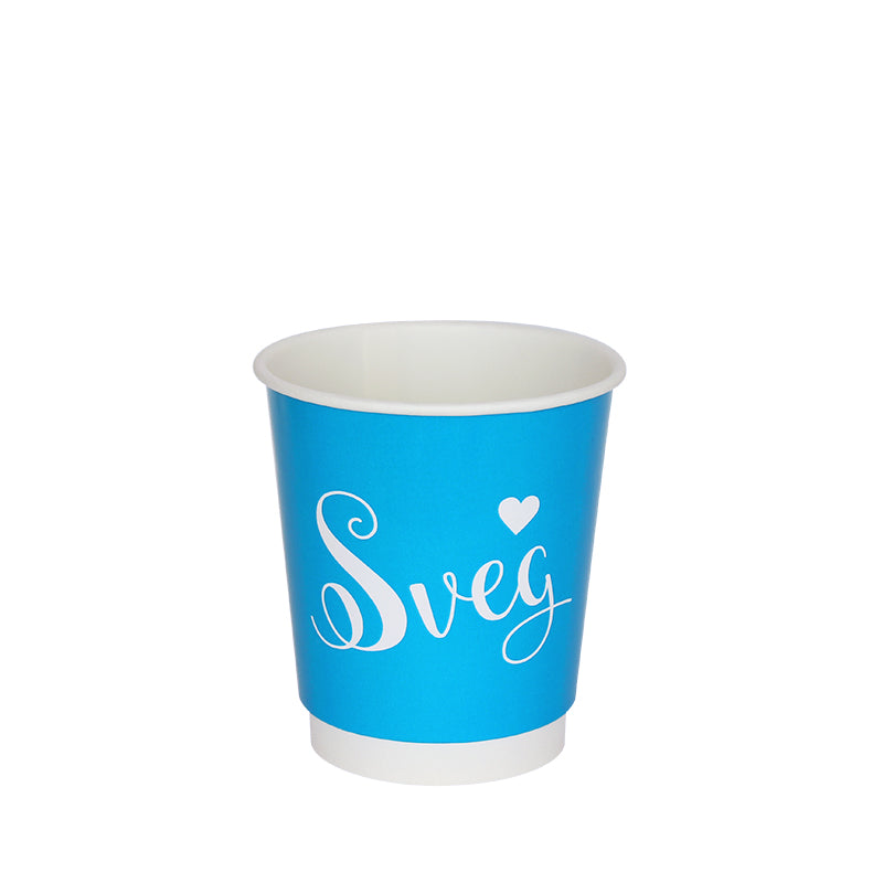 Customized 25 cl / 8 oz double-wall paper cups (1,000 units or more)