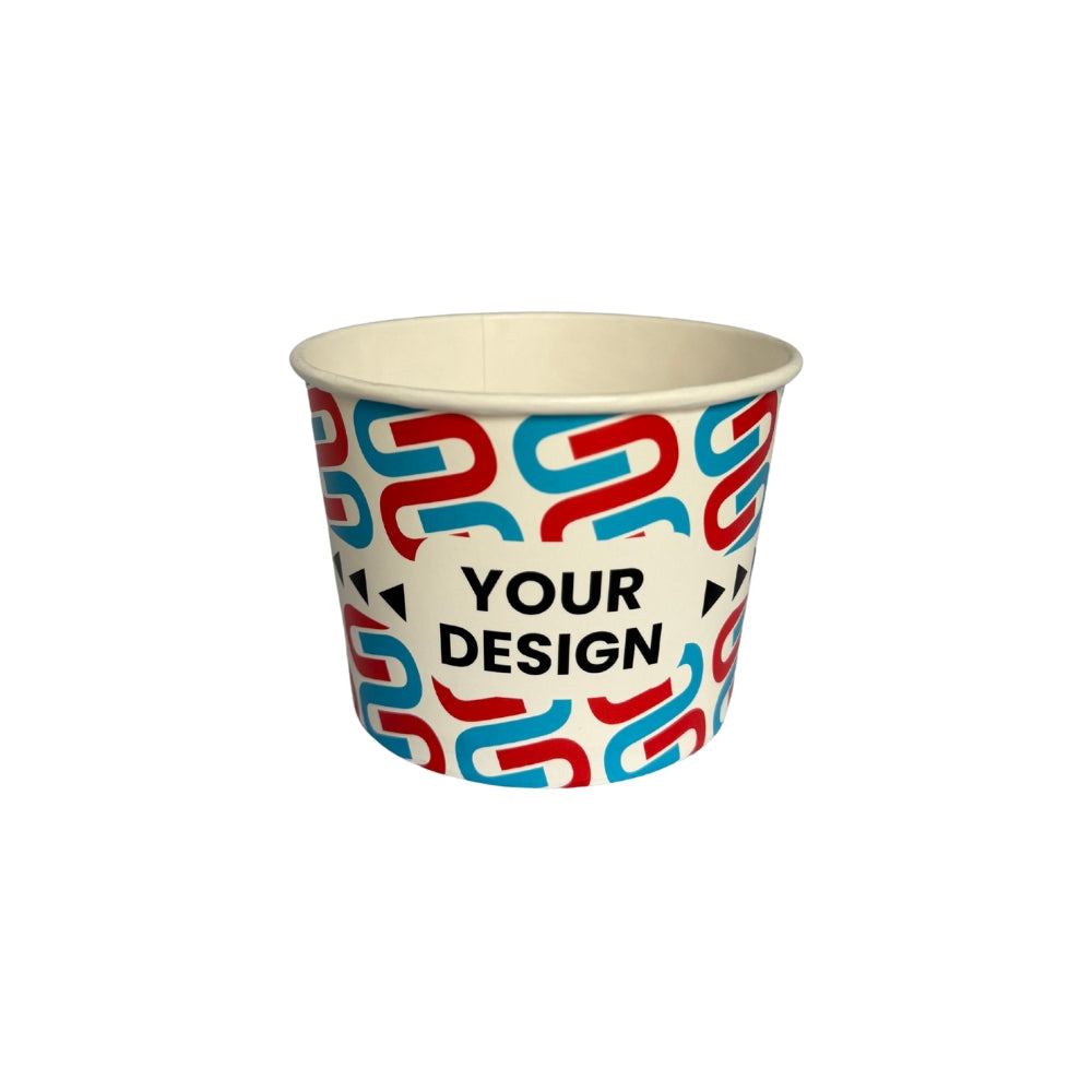 Vaso de cartón personalizado para alimentos de 500 ml