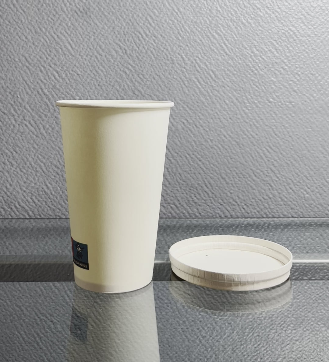 White paper cups 33 cl / 12 oz