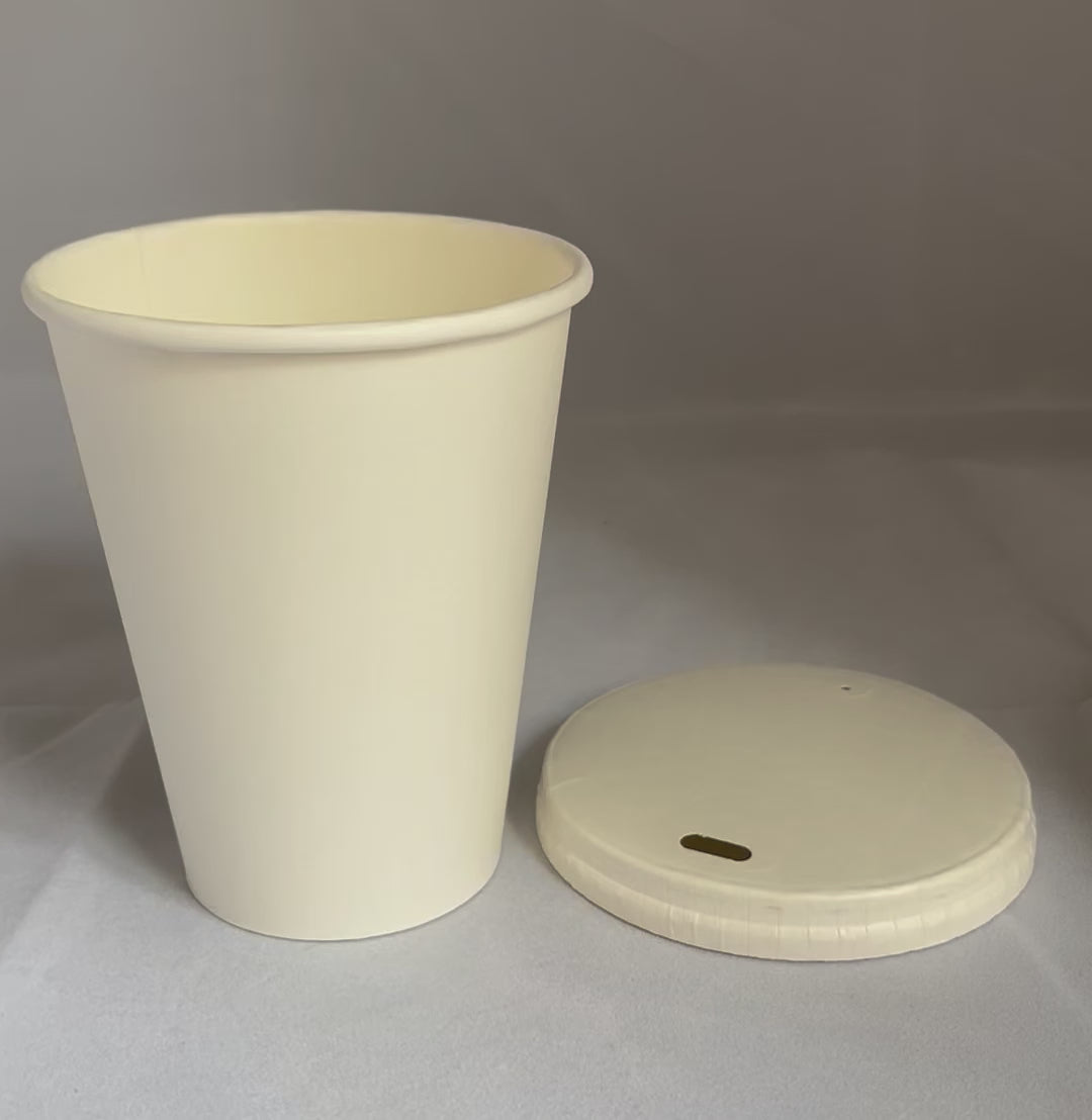 White paper cups 40 cl / 14 oz