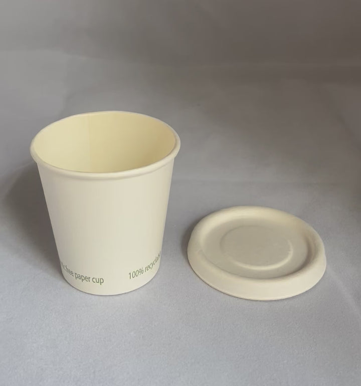 Plastic-free paper cups 10-12 cl / 4oz -  225 gsm