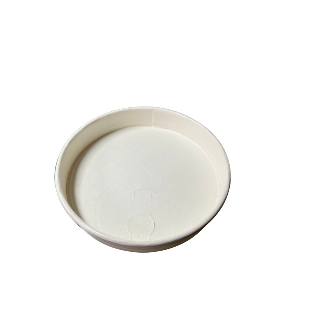 Tapa cúpula de cartón blanco 90 mm (1000 unidades)