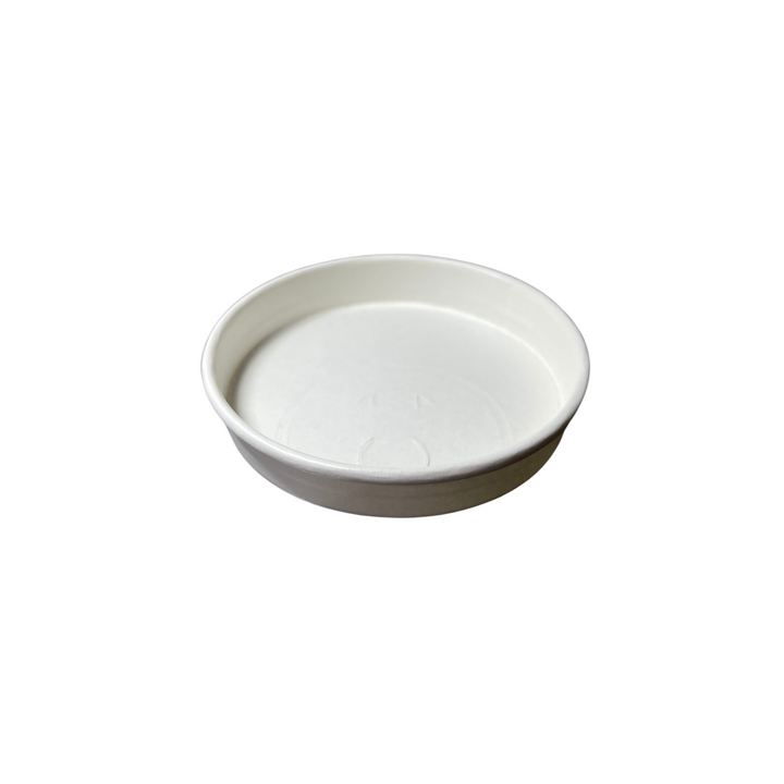 White cardboard dome lid 80 mm (1000 units)