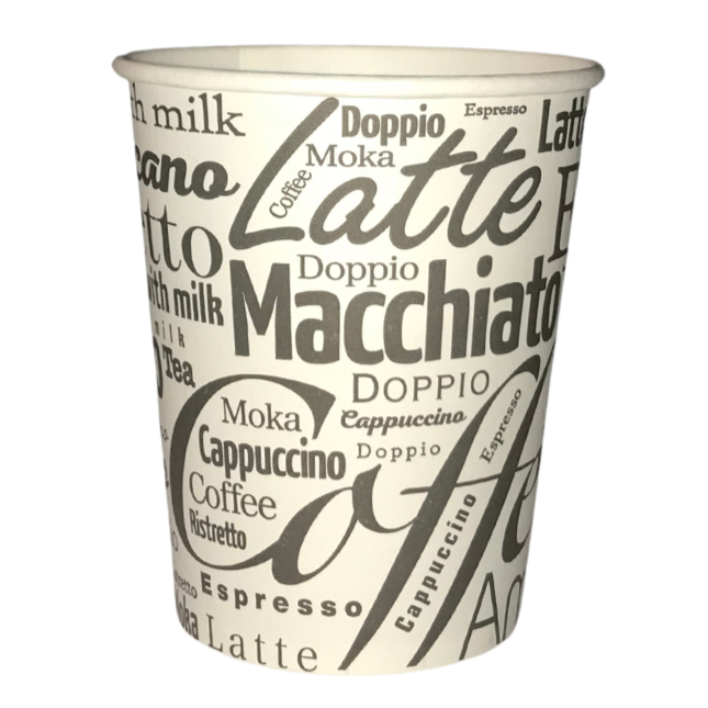 Cardboard cup 18 cl / 6oz - Coffee decor