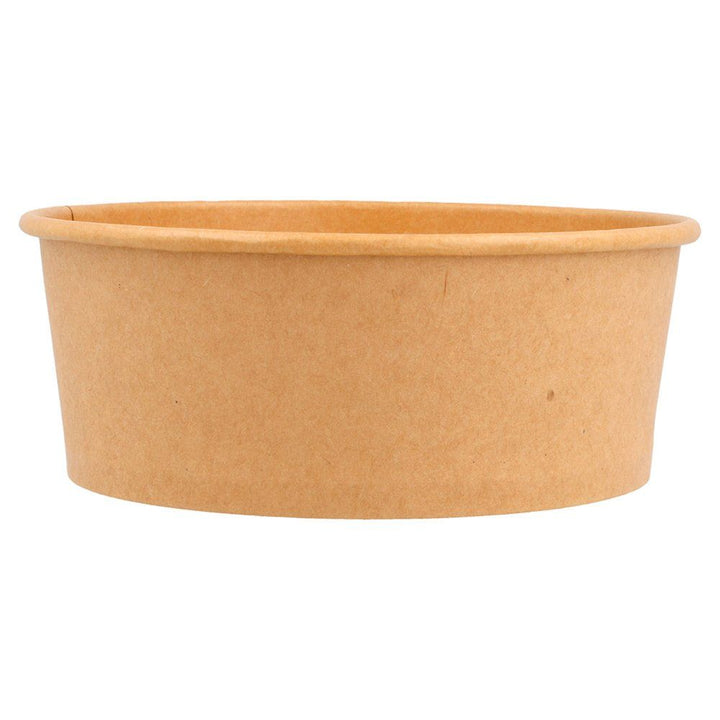 Combo Kraft bowls/brown cardboard salad bowls 750ml + rPET lids (300+300 units)