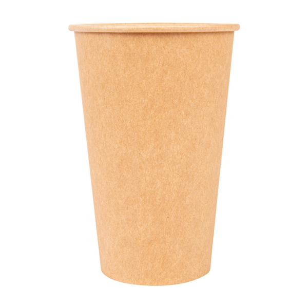 Vasos de cartón kraft 50 cl / 16 oz -  300 + 18 gsm